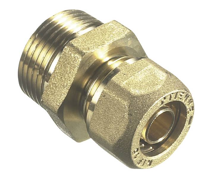 Kompressionsnippel 15 mm x 3/4"